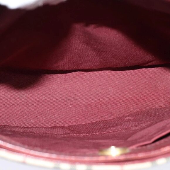 BURBERRY Nova Check Shoulder Bag Canvas Beige Red Auth - Picture 14 of 16